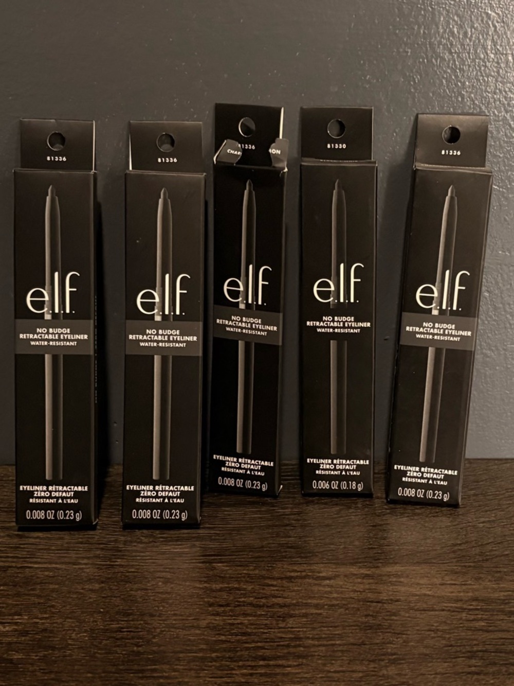 ELF No Budge Retractable Eyeliner - Black (5 Pack)